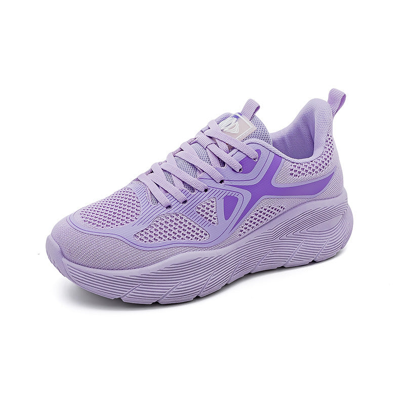 Spring New Sneakers Women Couple Versatile Thick Casual Breathable Running Shoes Small Shoesf 8829