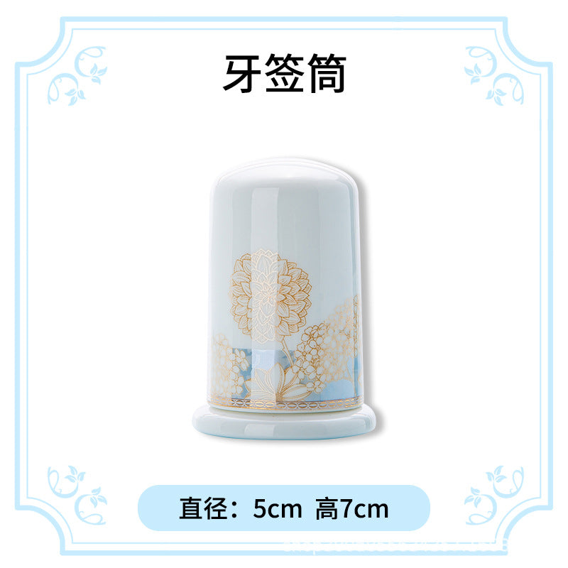 碗碟盘套装家用高温釉下彩景德镇骨瓷餐具套装陶瓷中式碗盘筷批发