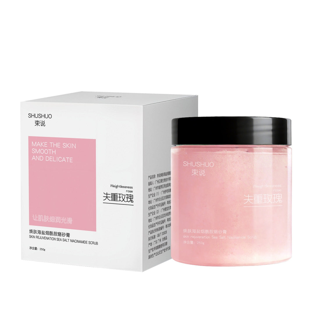 Sea Salt Niacinamide Body Scrub – Brightening Exfoliator for Smooth Silky Skin