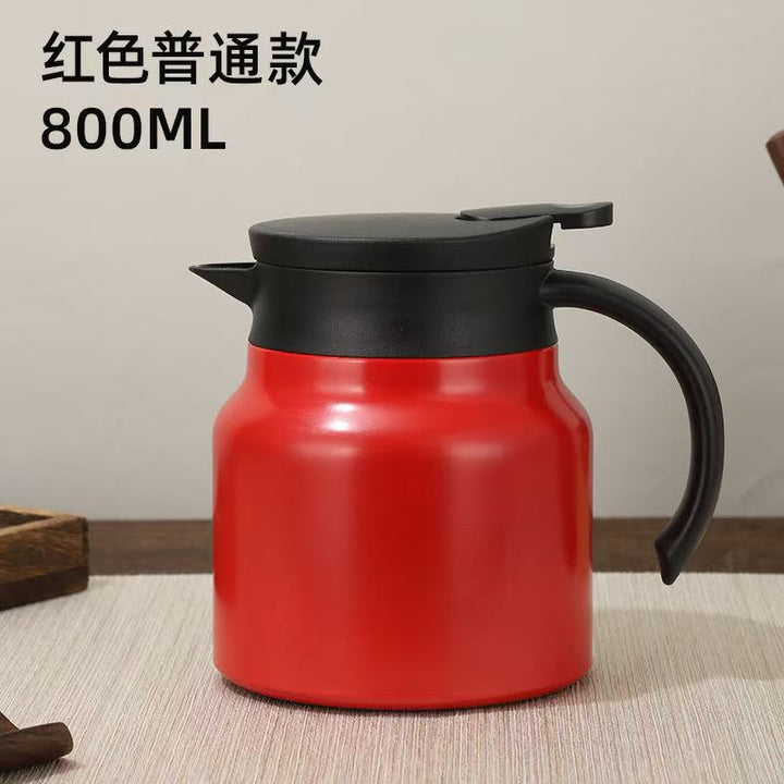 厂家直销316不锈钢焖茶壶 家用覆钛显温茶水分离大容量保温壶定制