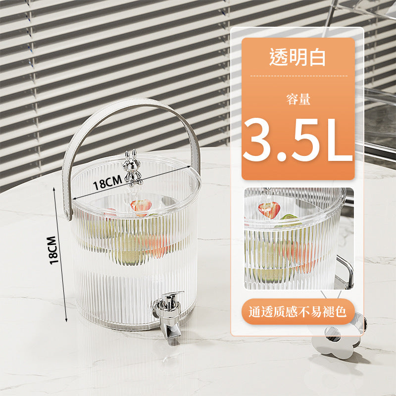 大容量水壶套装家用带龙头凉水壶健康轻奢冷水壶户外水果茶饮料桶