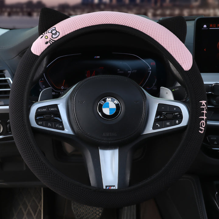 Grip Cover All Season Universal Cat Steering Wheel Cover Non Slip Moisture Wicking Breathable Drop Shipping