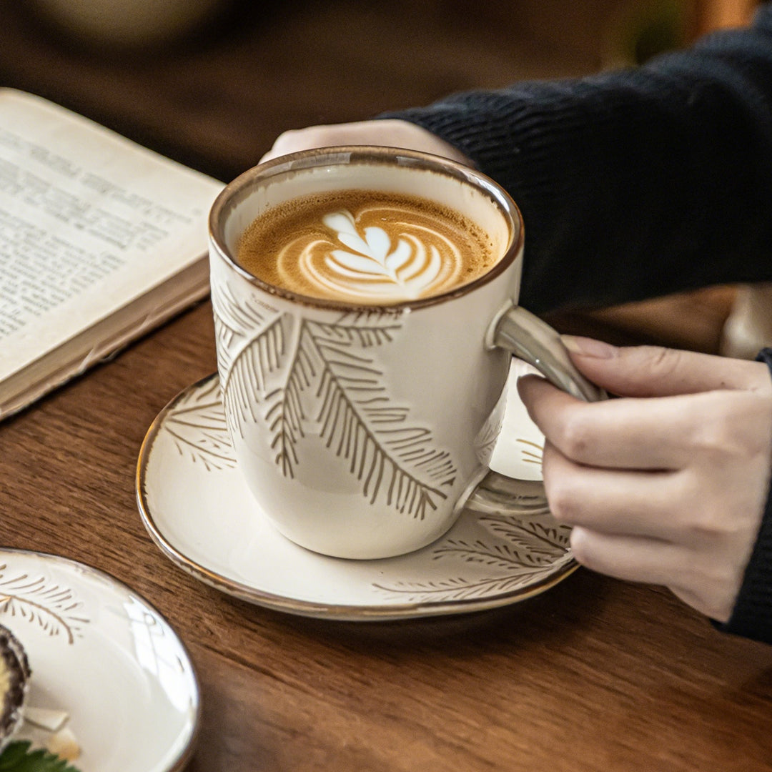 Coffee Cup Vintage Premium Design Mug Home Ceramic Cup Dish Set Special Cup Tea Cup Water Cup
