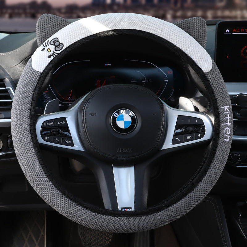 Grip Cover All Season Universal Cat Steering Wheel Cover Non Slip Moisture Wicking Breathable Drop Shipping