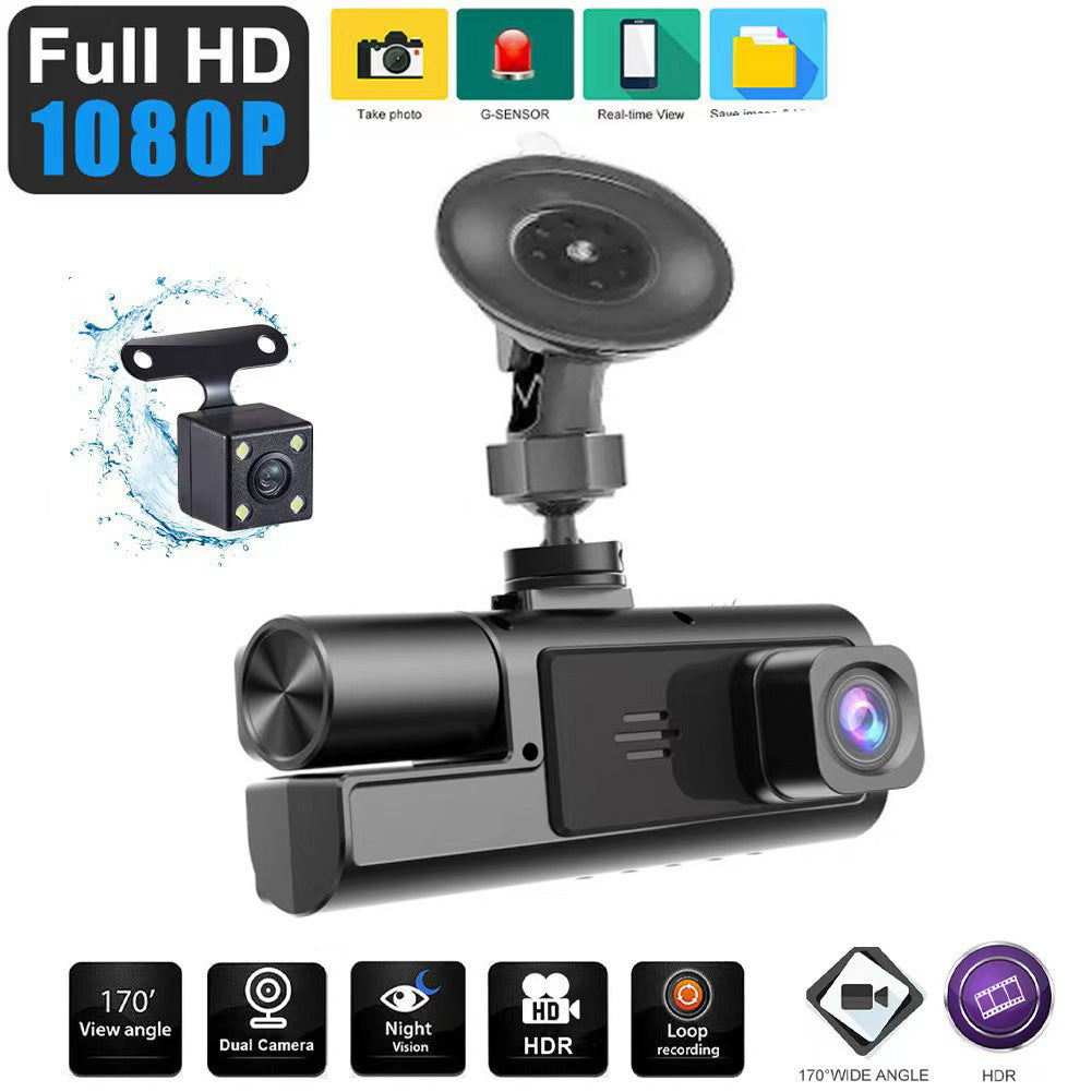 NS 70__ 3-Lens Wireless Car Dash Cam – Phone Connected No Data Required