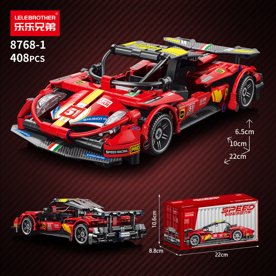 Apollo Sports Car Building Blocks Set – High-Difficulty Drift Racing Car Model Assembly Toy