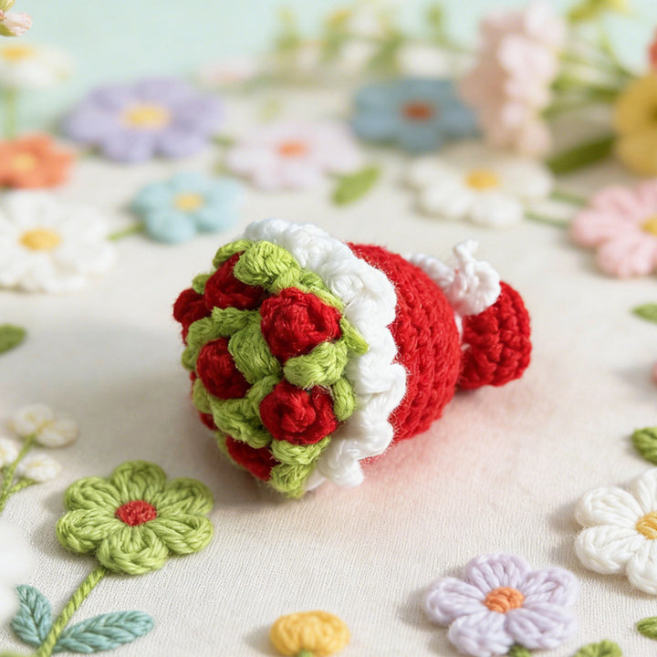 Rose Keychain Hanging Decor Gift