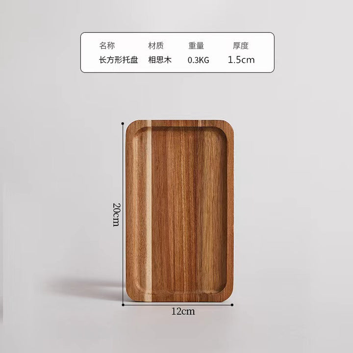 跨境相思木盘订定制木碟子实木茶盘餐盘木质托盘点心盘水果盘餐具