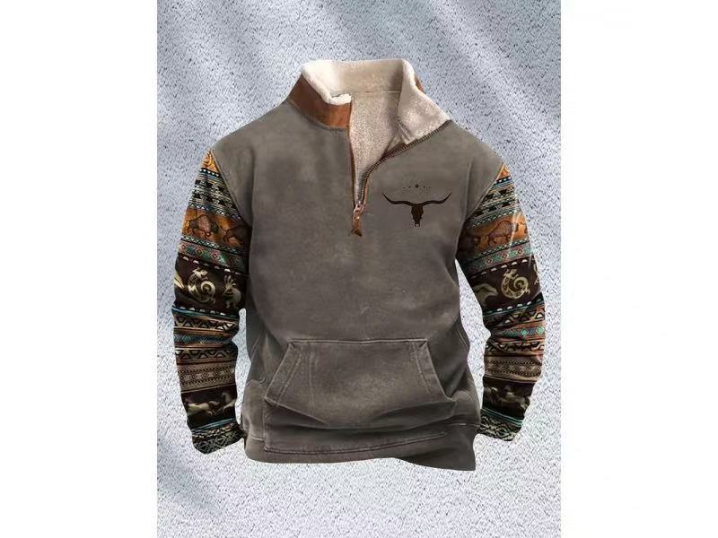 Spring Men's Long Sleeve Hoodie 3 d Casual Fashion Trendy