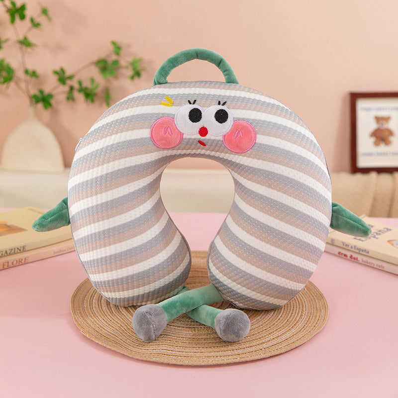 Memory Foam U Neck Pillow Travel Gift Logo