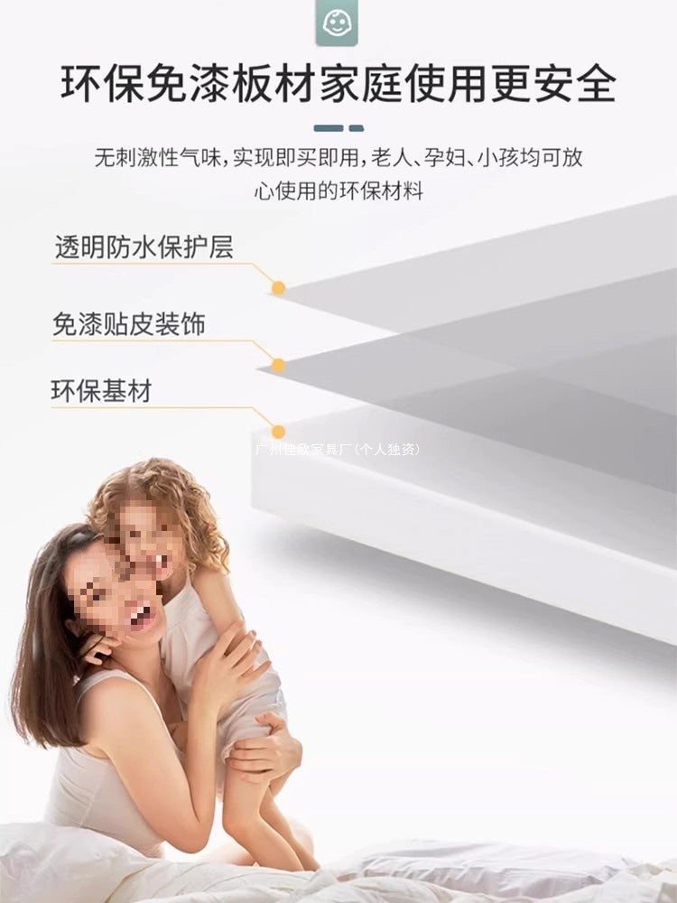 衣柜家用卧室型实木质儿童衣橱工厂直销简易组装出租房用经济柜子