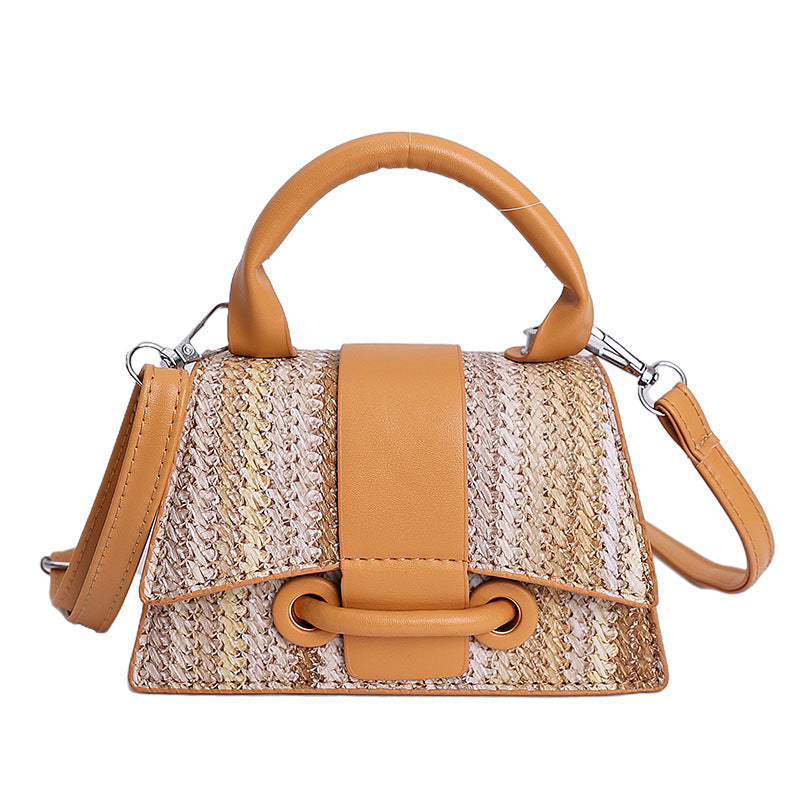Spring Stylish Unique Design Fashion Casual Texture Small Square Bag Trendy Minimalist Women's Shoulder Cro
