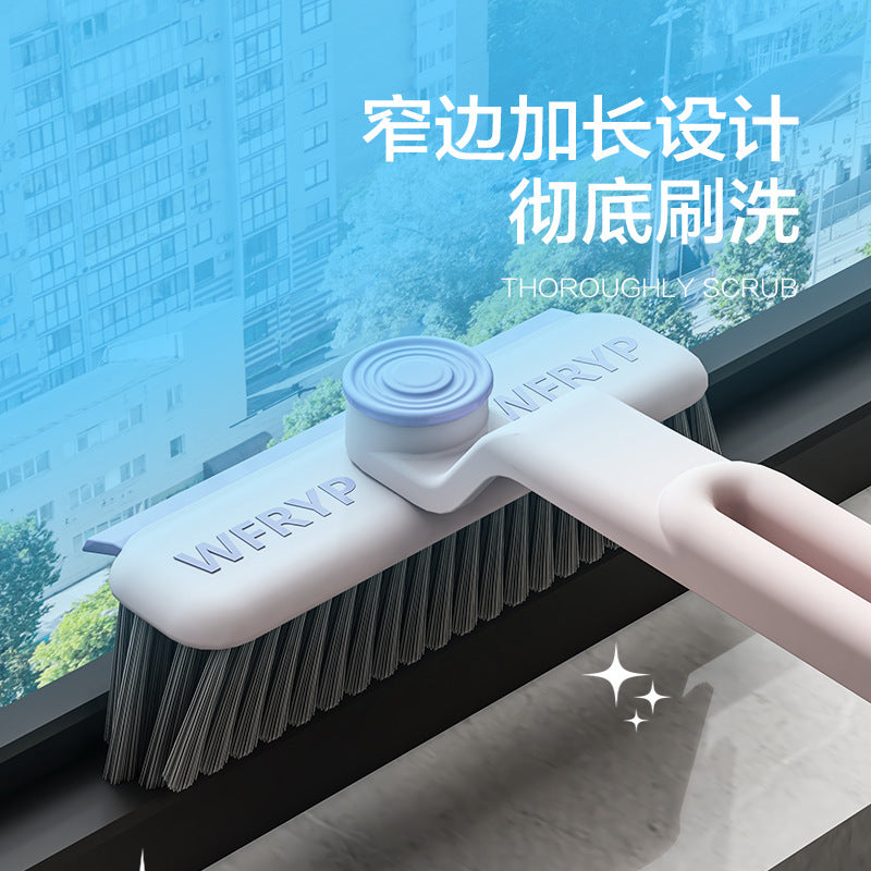 三合一多功能旋转缝隙刷无死角卫生间刷子厨房墙角刮水清洁刷家用