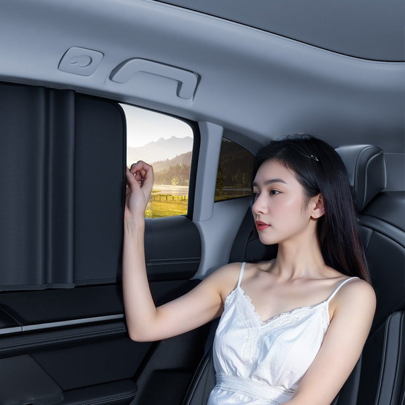Upgraded Car Sunshade Window Double Fiber Sunshade Magnetic