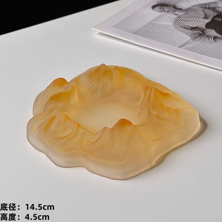 Iceberg Frosted Luxury Ashtray – High-End Creative Home Living Room Decor Ashtray