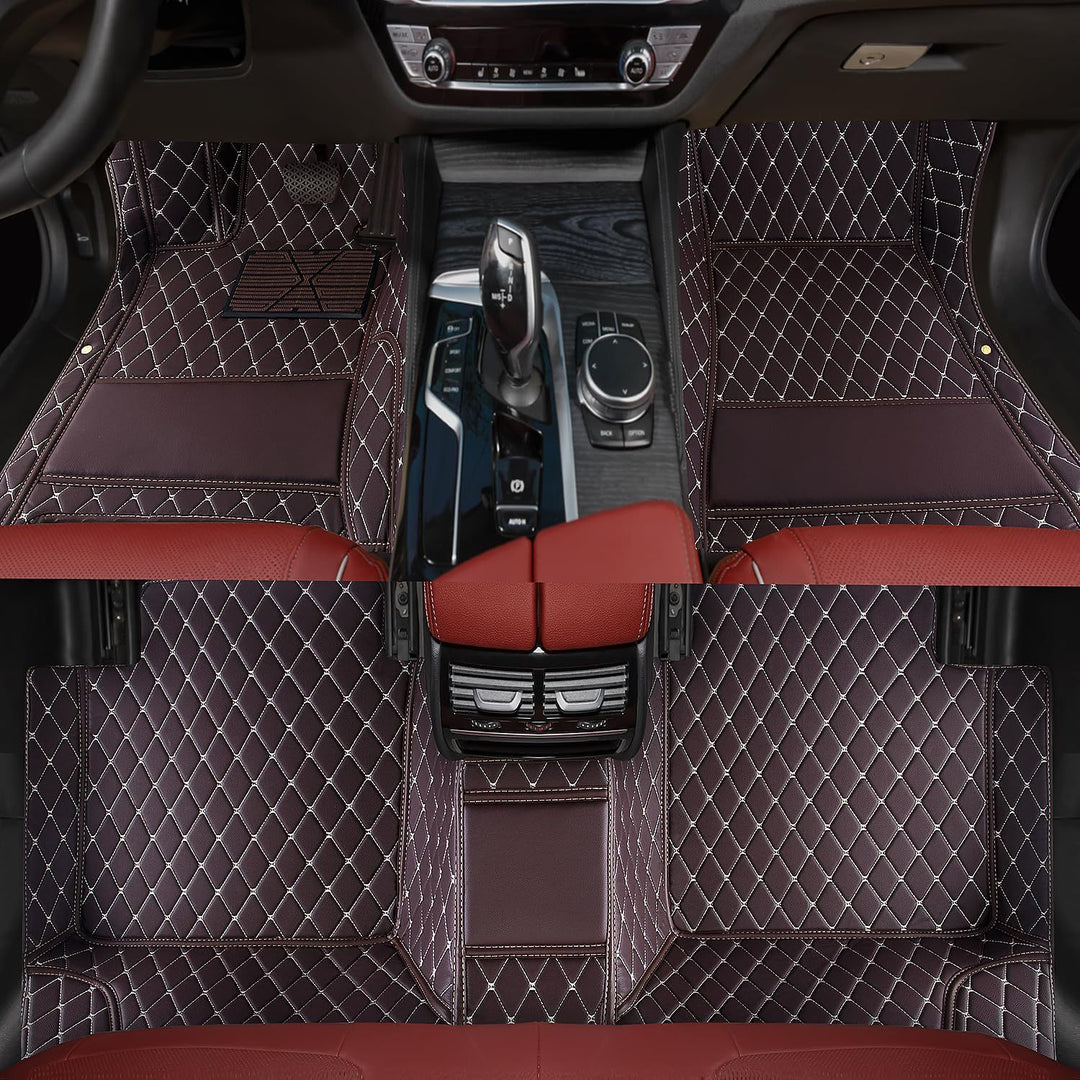 Compatible LADA Granta Special Leather Car Foot Mat