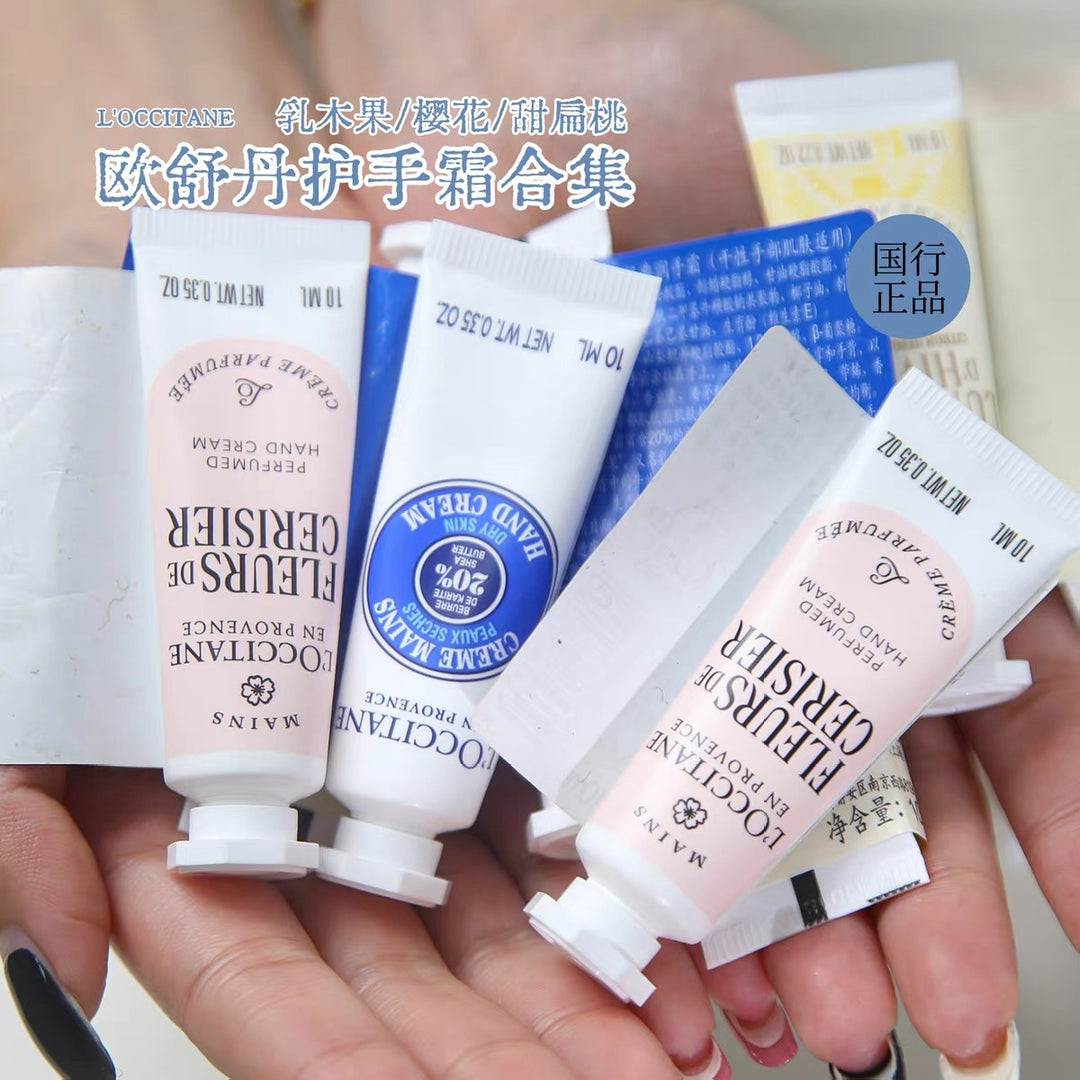 L'OCCITANE Hand Cream 10 ml Sample Set - Cherry Blossom Shea Butter Camellia Citrus