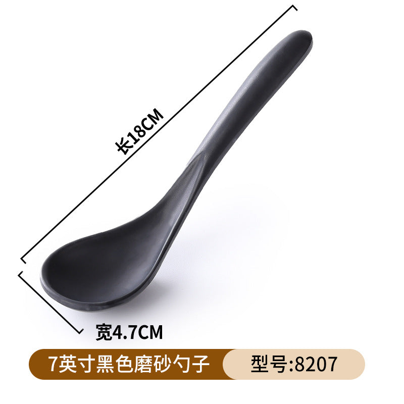 密胺面碗餐具店用黑色仿瓷塑料拉面馆汤饭碗盘家用商用斗笠碗批发