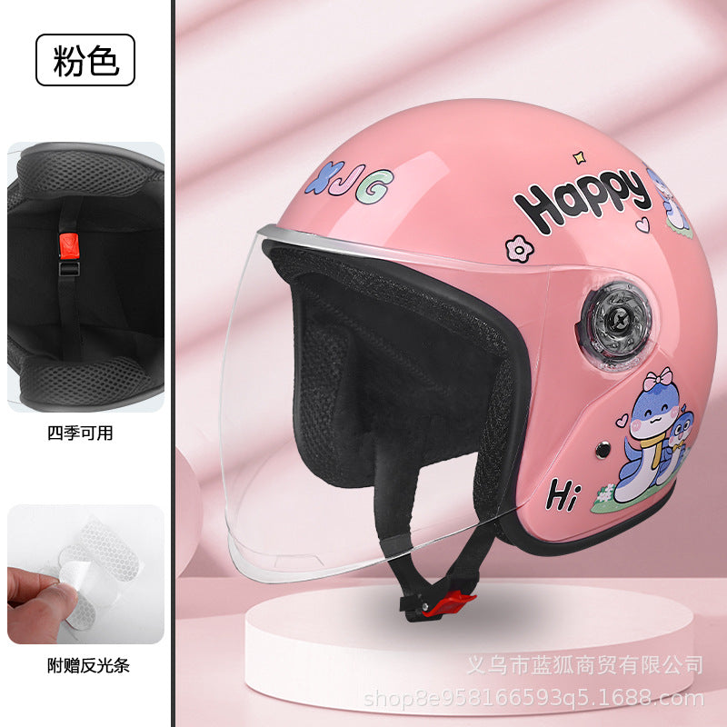 【跨境外贸】头盔电动车摩托车安全帽 四季通用保暖防寒 男女款