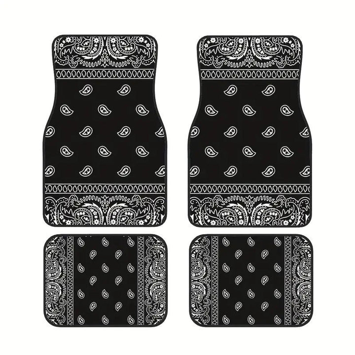 TEMUNordic Vintage Car Foot Mat Carpet Carpet 4 Piece Set Stain Resistant Floor Mat Wholesale Drop Shipping