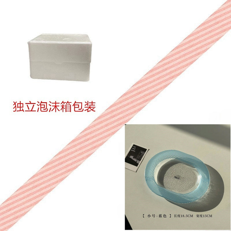 ins风创意彩色玻璃椭圆盘子高颜值多巴胺餐盘装饰盘甜品托盘果盘