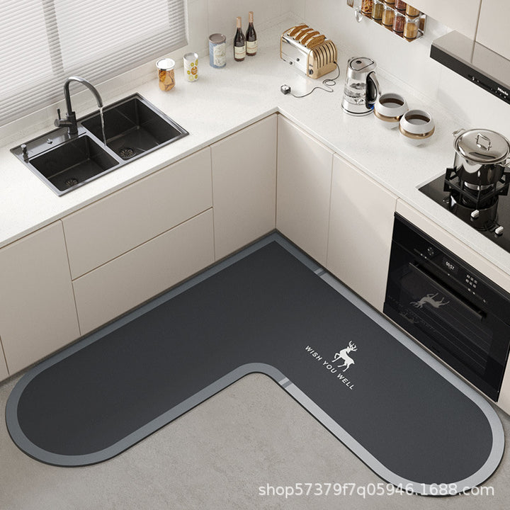temu LKitchen Floor Mat Stain Resistant Non Slip Foot Mat Home Floor Mat