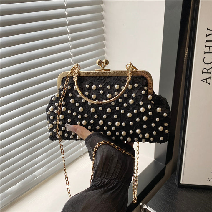 Summer New Women Handheld Lace Flower Large Capacity Crossbody