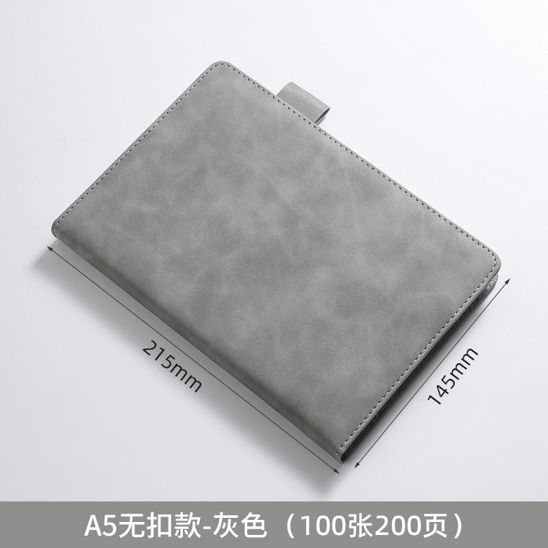 笔记本定制logo带扣学习办公商务文具本子会议记录本订制记事本子