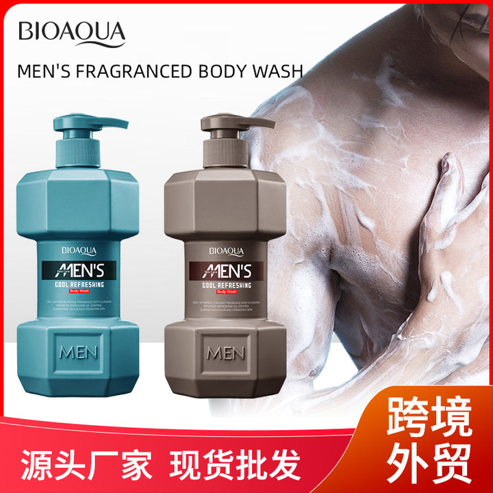 全英文沐浴露BIOAOUA男士海洋清爽香氛沐浴露跨境外贸批发