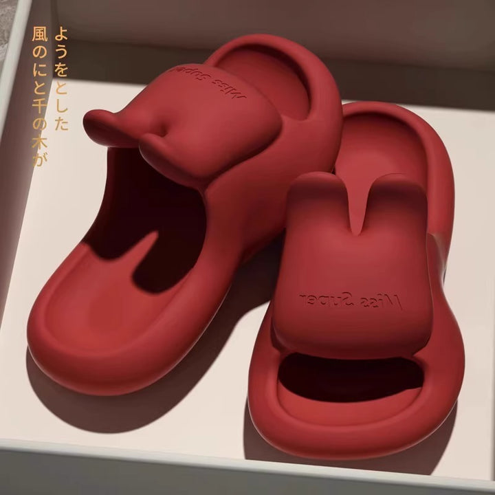 eva踩屎感兔子凉拖鞋女夏季家居室内洗澡家用防滑厚底外穿不臭脚
