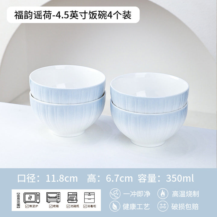 景德镇陶瓷碗定制碗盘碟套装礼盒高级感节日礼品公司福利工厂批发