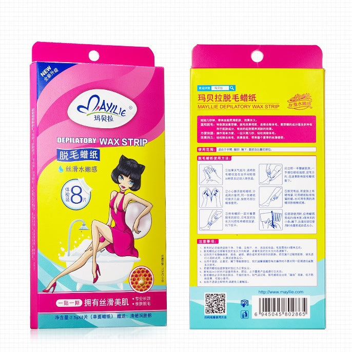 Mavela Wax Hair Removal Strips – Gentle Painless Full Body Leg Underarm Kit