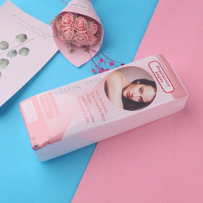 100pc Non-Woven Wax Strips – Disposable Hair Removal Wax Paper for Beauty Salon & Home
