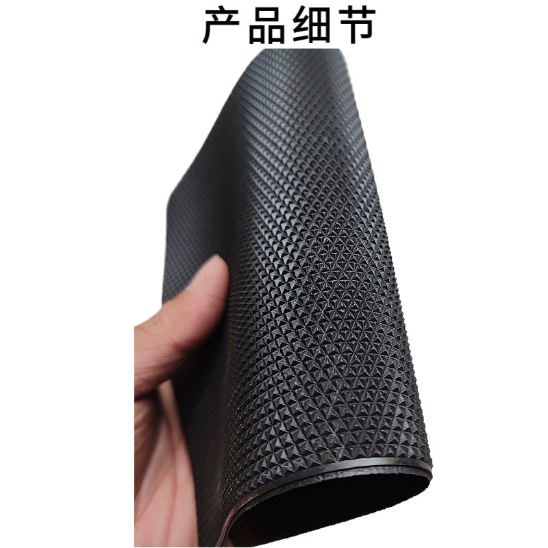 Car Footrest Leather Repair Patch – No-Screw Single Color Anti-Slip Plastic Trim