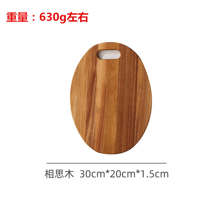 跨境定制相思木菜板胡桃木实木砧板牛排板户外便携露营面包水果板