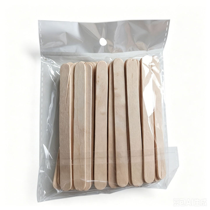 Multifunctional Wax Applicator Sticks – Disposable Wood Wax Spatula & Nail Color Mixing Sticks