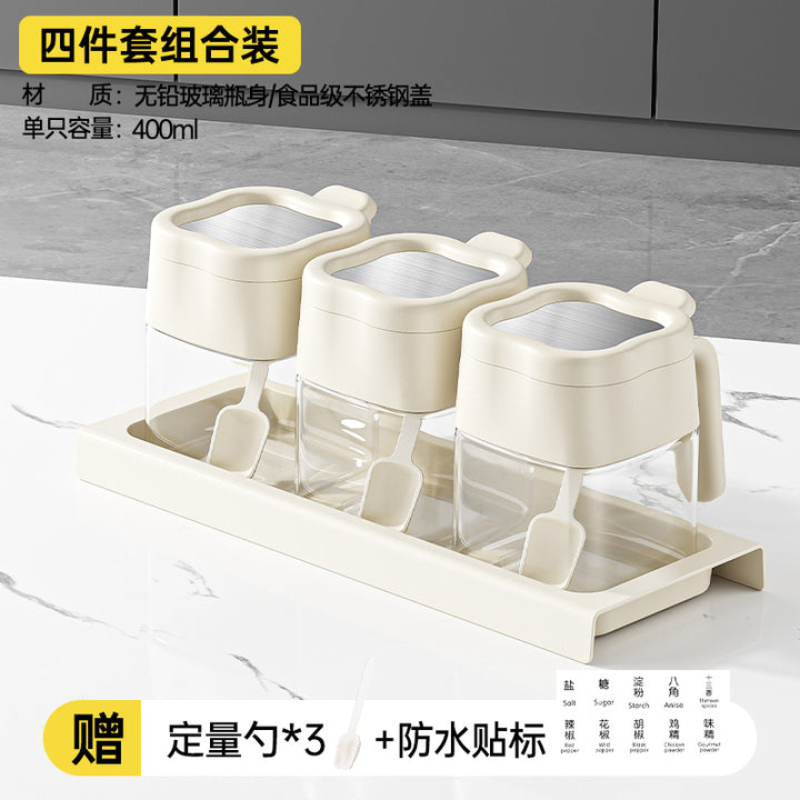 调料盒套装厨房家用调味料罐味精盐罐油壶收纳盒组合调料分装瓶