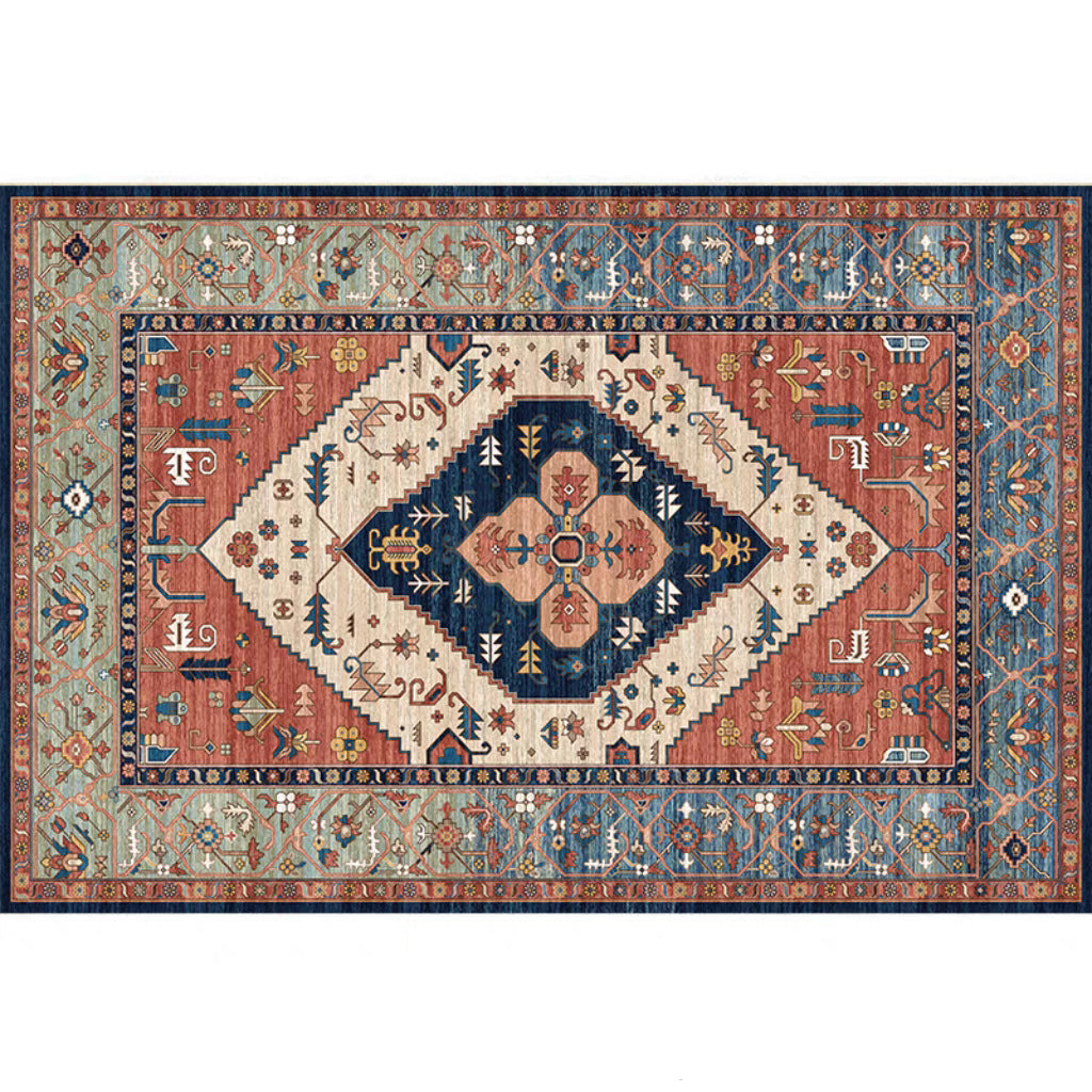 Vintage Carpet Living Room Stain Resistant Durable Bedroom