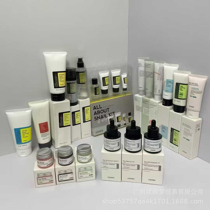 跨境供应COSRX蜗牛精华液洗面奶面霜眼霜爽肤水补水润肤保湿批发
