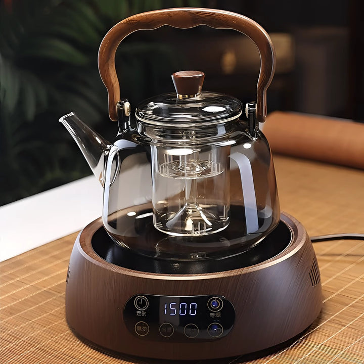 加厚耐热玻璃提梁壶现代简约耐高温大容量蒸煮茶壶电陶炉专用壶