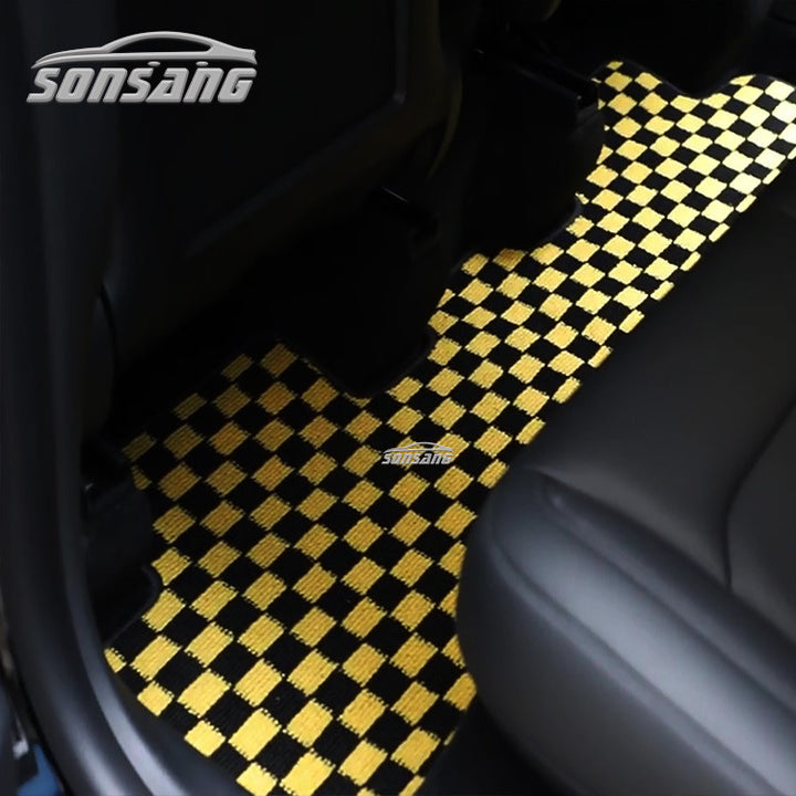 Checkered Floor Mats Decoration