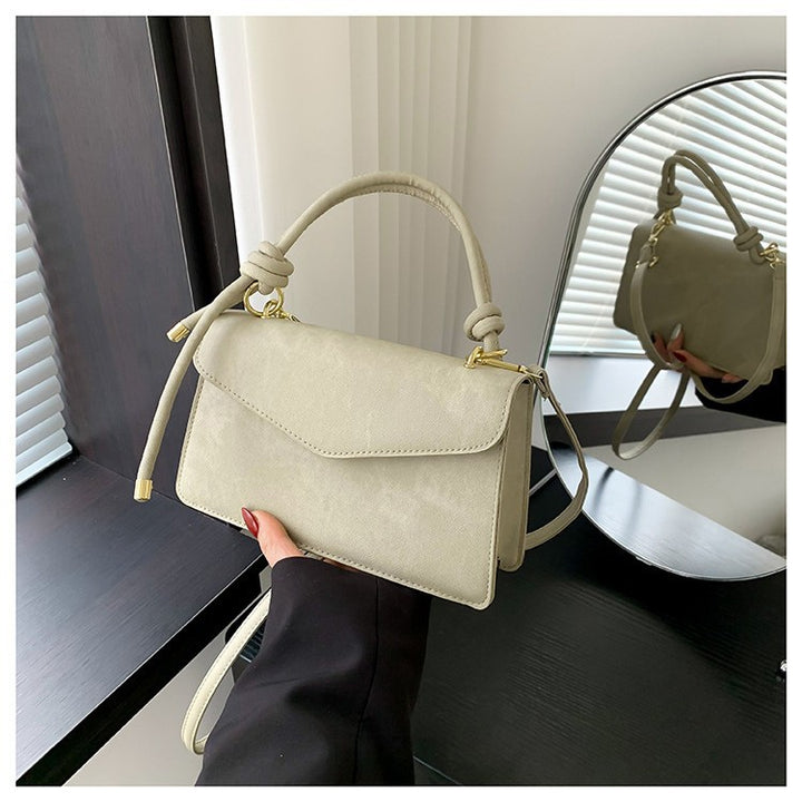 Spring Elegant Fashion Design Single Shoulder Stylish Vintage Minimalist Texture Handheld Crossbody Small