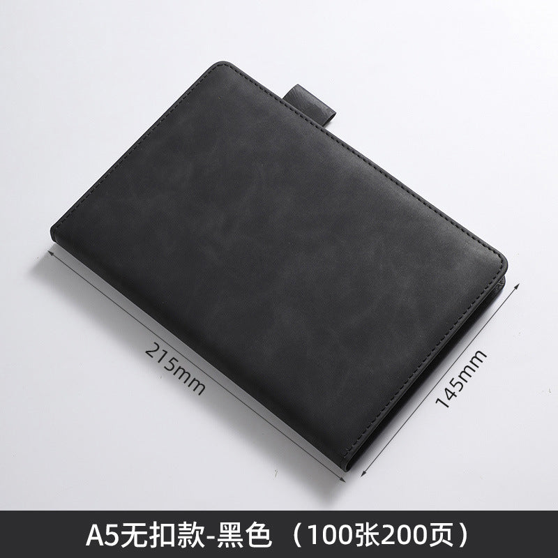 笔记本定制logo带扣学习办公商务文具本子会议记录本订制记事本子