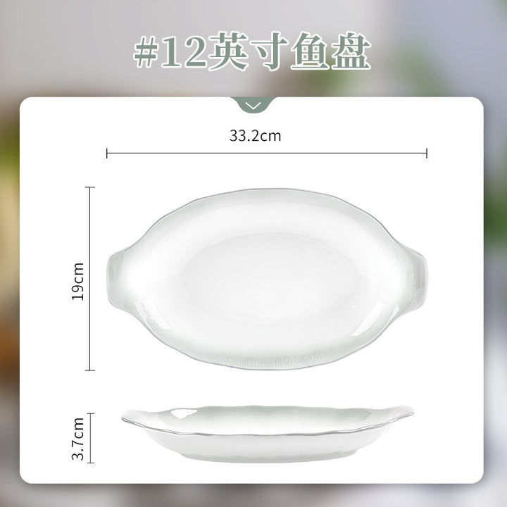 碗碟套装陶瓷高级感简约轻奢北欧风家用2025新款碗盘碗具餐具好看