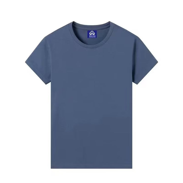 港风新款男装潮流夏季五分袖学生上衣百搭短袖潮流恤宽松白色