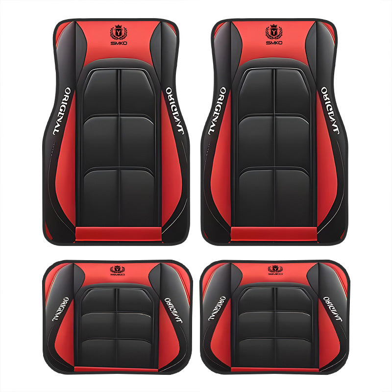 TEMUVintage Nordic Car Foot Mat Carpet 4 Piece Set Stain Resistant Floor Mat TEMUFoot Mat Wholesale