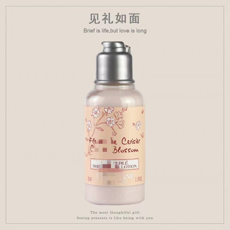Cherry Blossom Travel Bath 2-Piece Set – Shower Gel & Body Lotion 35 ml Holiday Gift
