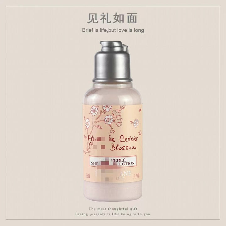 Cherry Blossom Travel Bath 2-Piece Set – Shower Gel & Body Lotion 35 ml Holiday Gift