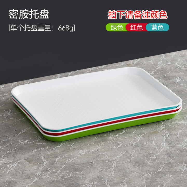 自助选现炒快餐称重菜盘商用套装学校食堂密胺餐具汤碗碟托盘