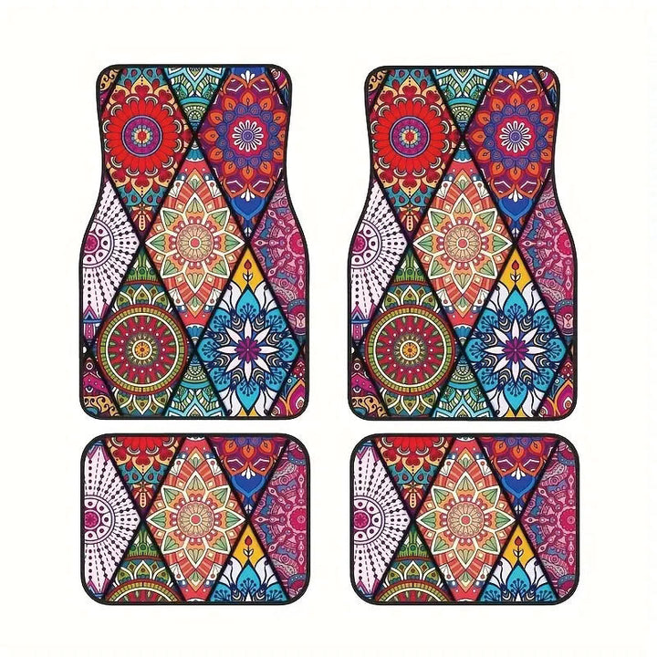 TEMUNordic Vintage Car Foot Mat Carpet Carpet 4 Piece Set Stain Resistant Floor Mat Wholesale Drop Shipping